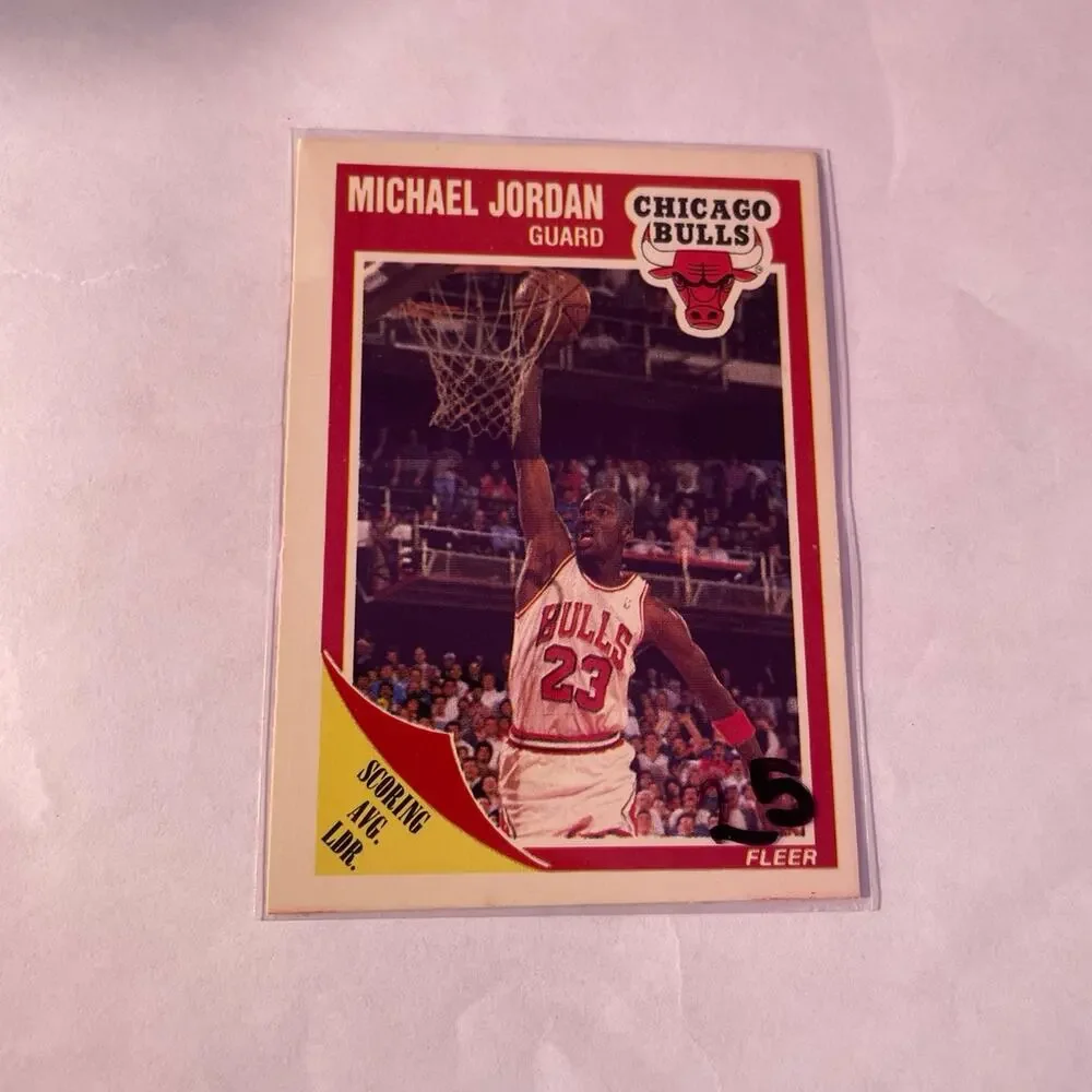 Vintage 1989 fleer Michael Jordan basketball sports card - Picture 1 of 2